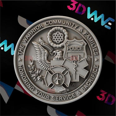 US WARRIOR COMMUNITY & FAMILIES 3d stl 3DWave.us